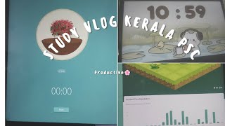 Kerala psc prelims study vlog /6 hr/ Malayalam 🌸