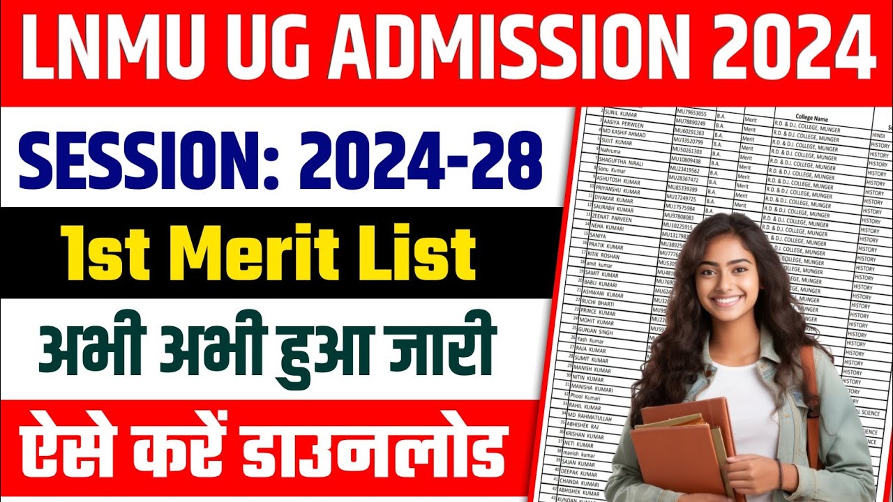 LNMU UG 1st Merit List Download Kaise Kare 2024-28 || LNMU UG Semester ...