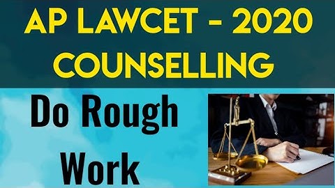 Certificate Verification | AP Lawcet counselling-2020 | By Krishna