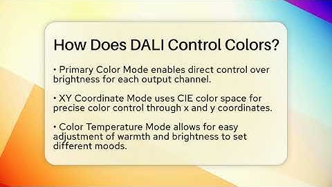 How Does DALI Control Colors? - NextGen Viewing and Audio