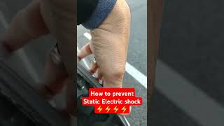 #automobile How to prevent Static Electric Shock, Shock hack #electricity #diy #how