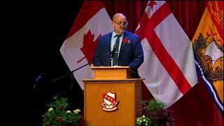 Rob Weir speaks at the 2026 Riverview High School Graduation