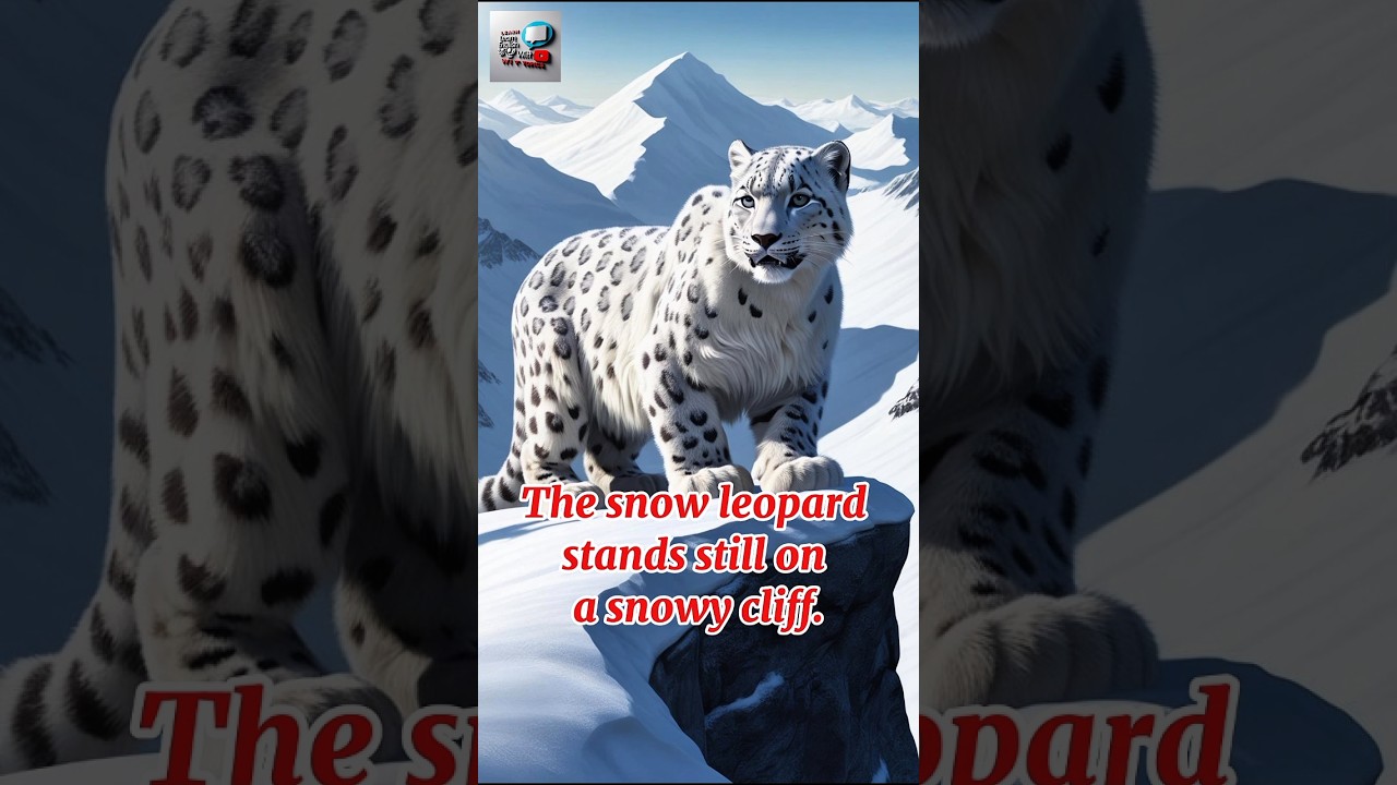 Learn English vocabulary through animals. Snow Leopard and Musk Ox 
