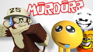 Playing ROBLOX MURDURR.. (it was chaotic)