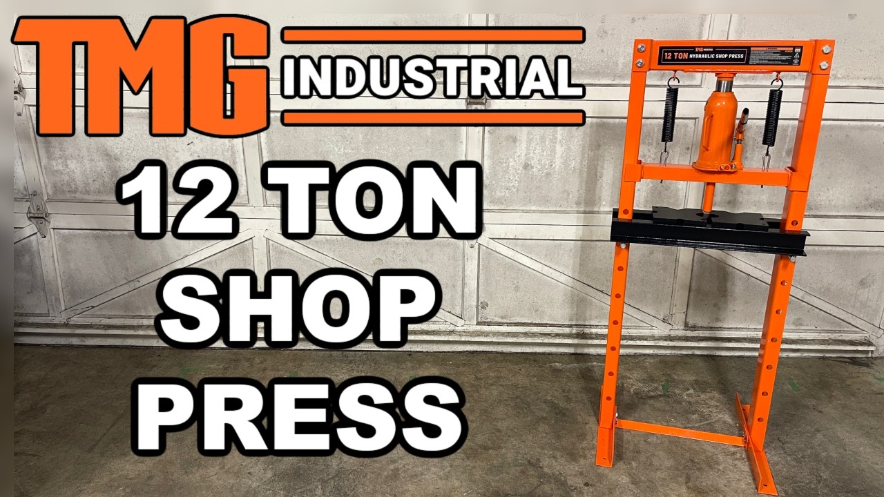 TMG Industrial 12 Ton Hydraulic Shop Press TMG ASP12
