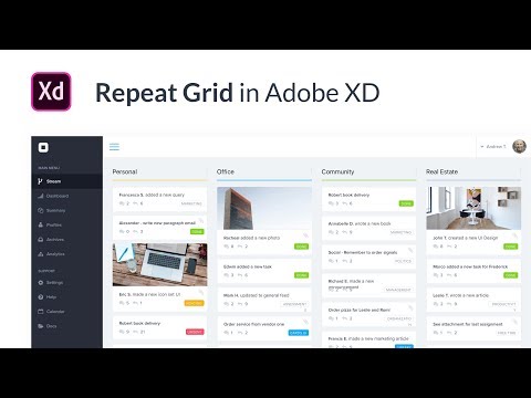 Adobe XD tutorial: How to use the Repeat Grid