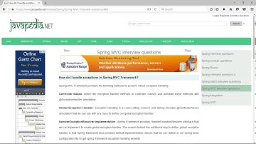 How do I handle exceptions in Spring MVC Framework? | javapedia.net