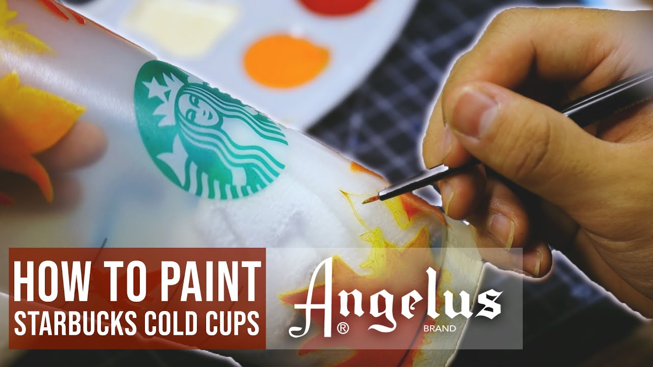 How to Custom Paint a Starbucks Cold Cup Angelus Paint & 2Hard YouTube