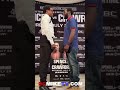 ERROL SPENCE FACEOFF with TERRANCE CRAWFORD IN L.A. AT PRESS CONFERENCE