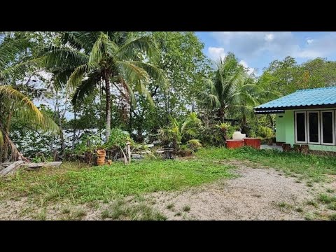 บ้านพร้อมที่ดินติดน้ำ ทำเลดี 👉ติดคลอง จอดเรือได้พื้นที่เหมาะสำหรับทำร้านอาหาร โฮมสเตย์ร