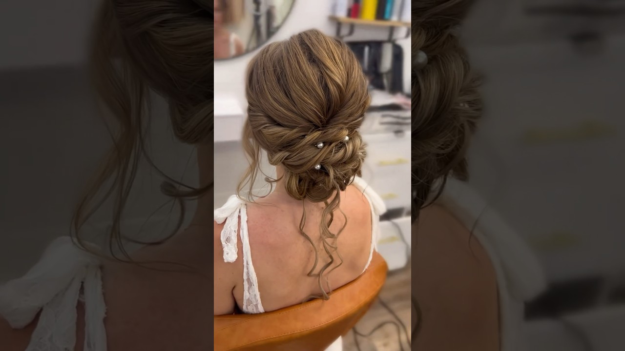 Textured Low Bridal Bun
