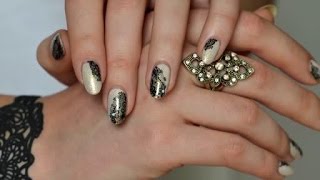 Nail art: easy Lace