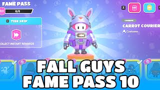 LEAKED FALL GUYS FAME PASS 10! 👾 (Carrot Courier, Digi & More)