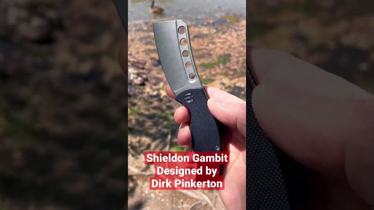 Shieldon Gambit -- New Folding Knife Designed by Dirk Pinkerton 