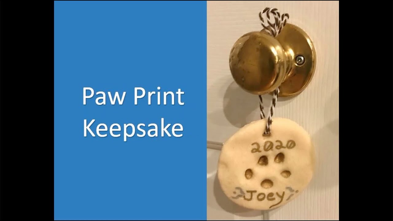 Best Friends At Home | Paw Print Keepsake - YouTube