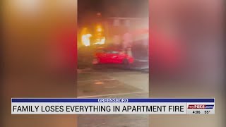 Greensboro family loses everything in apartment fire