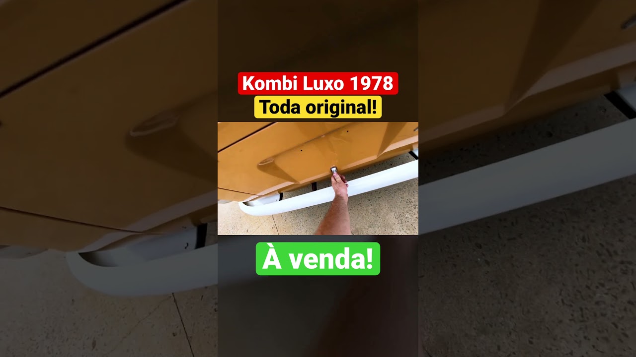 Kombi Luxo 1978 toda Original à venda!✅🚘 #vw #volkswagen #kombi