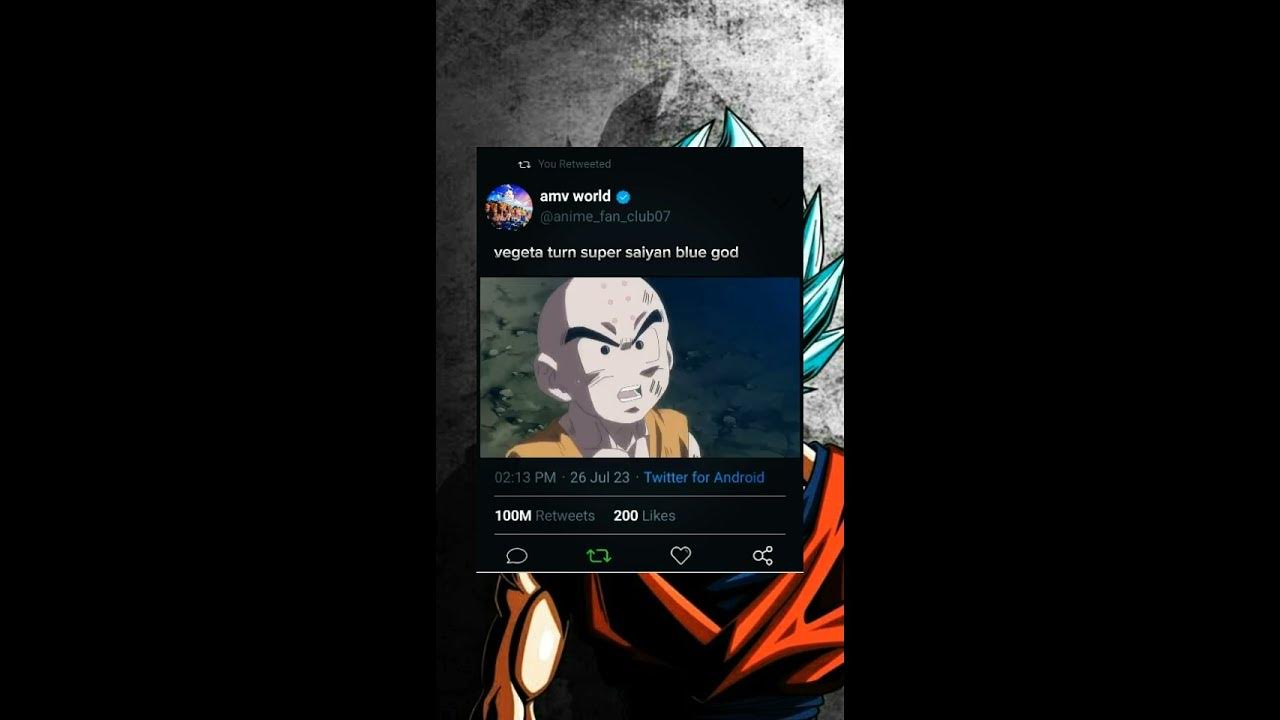 vegeta turn super saiyan blue shortsfeed YouTube