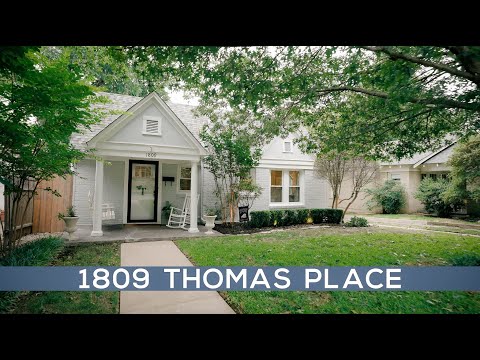 1809 Thomas Place, Fort Worth, TX home video tour