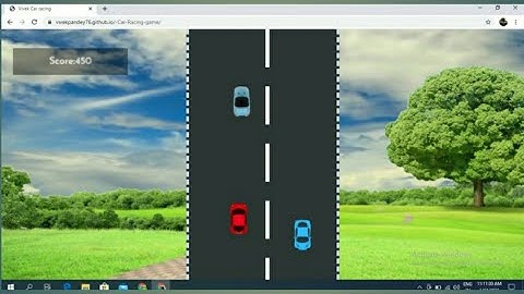 CAR RACING GAMING USING PURE JAVASCRIPT AND CSS