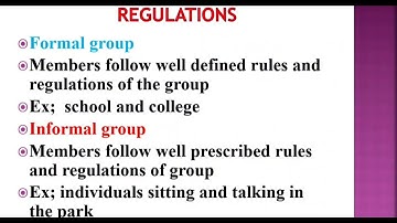Difference between formal and informal groups
