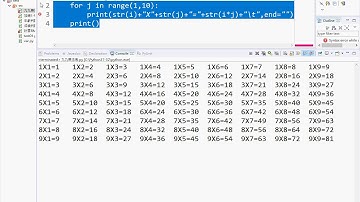 04 計算九九乘法表第一列