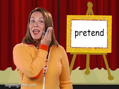 How to say Pretending 