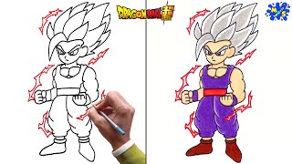 Beast Gohan Drawing || How to draw Beast Gohan Full Body Step by Step