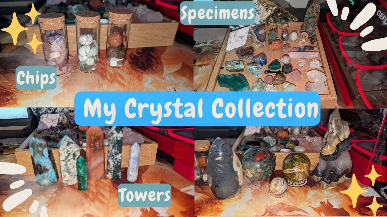 Моя коллекция кристаллов | Башни, сферы, необработанные образцы