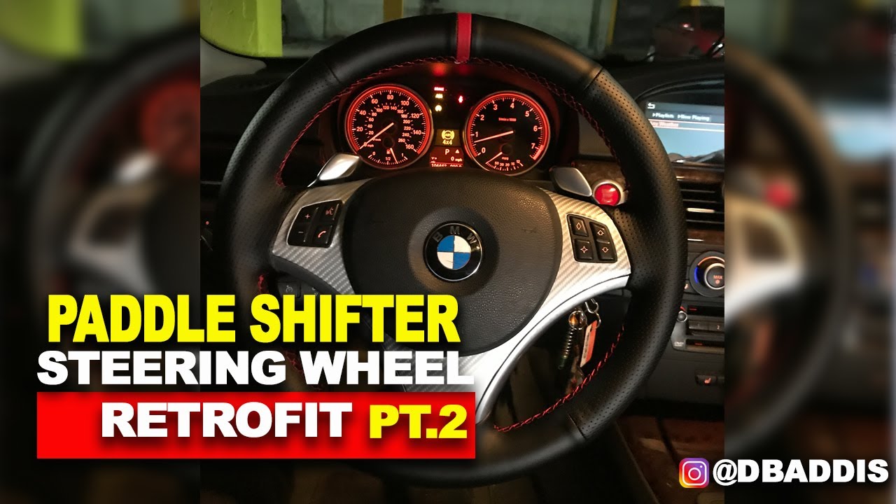 BMW PADDLE SHIFTER / M SPORT STEERING WHEEL RETROFIT Pt. 2 YouTube