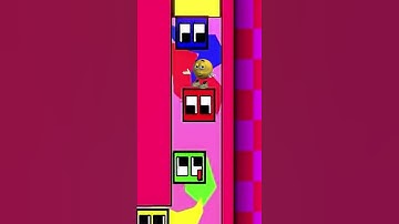 Square Race🟥🟦🟩🟨 #squarerace #satisfying #satisfyingvideo