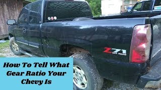 Where To Find Your Chevy Or Gmc Truck Gear Ratios, GU4, GU6, GT4, GT5 | How To
