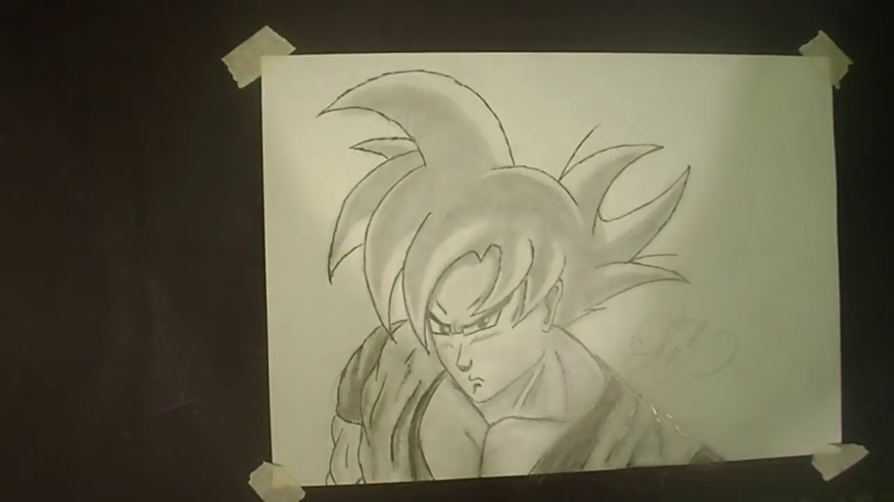 COMO DESENHAR GOKU / Dragon Ball Z - passo a passo- How to draw # ...