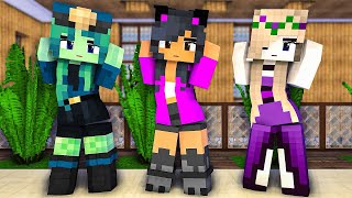 SUPER IDOL DANCE MEME WEREWOLF APHMAU, ZOMBIE POLICEGIRL &amp; FLOWER GIRL - MINECRAFT ANIMATION #shorts