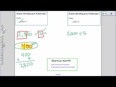 Division with Trailing Zeros   Problem Type 1