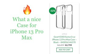 Gear4 D3O Santa Cruz iPhone 13 Pro Max Case – Black