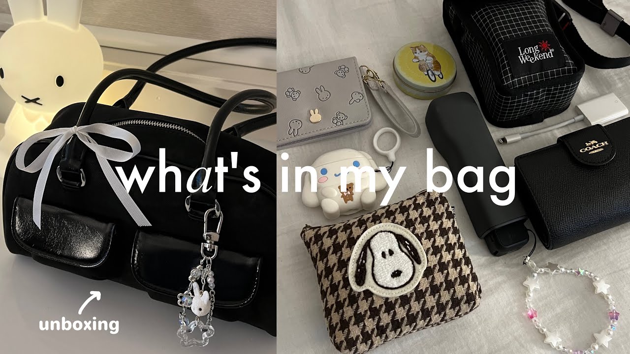 what's in my bag ౨ৎ˚⋆ unboxing, pinterest inspired deco & daily essentials