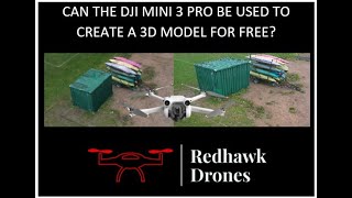 Can the DJI Mini 3 Pro be used to create a 3D model for free?