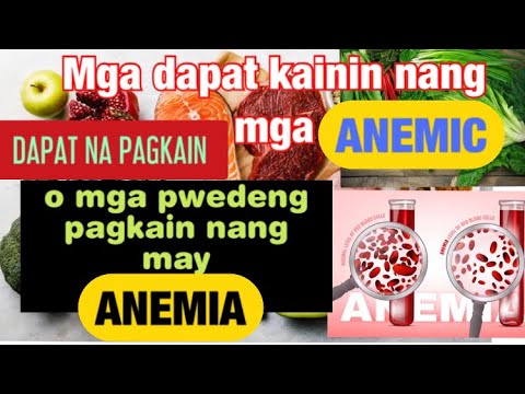 Mga dapat kainin nang mga anemic o mga pwedeng pagkain nang may anemia,mga iron na pagkain