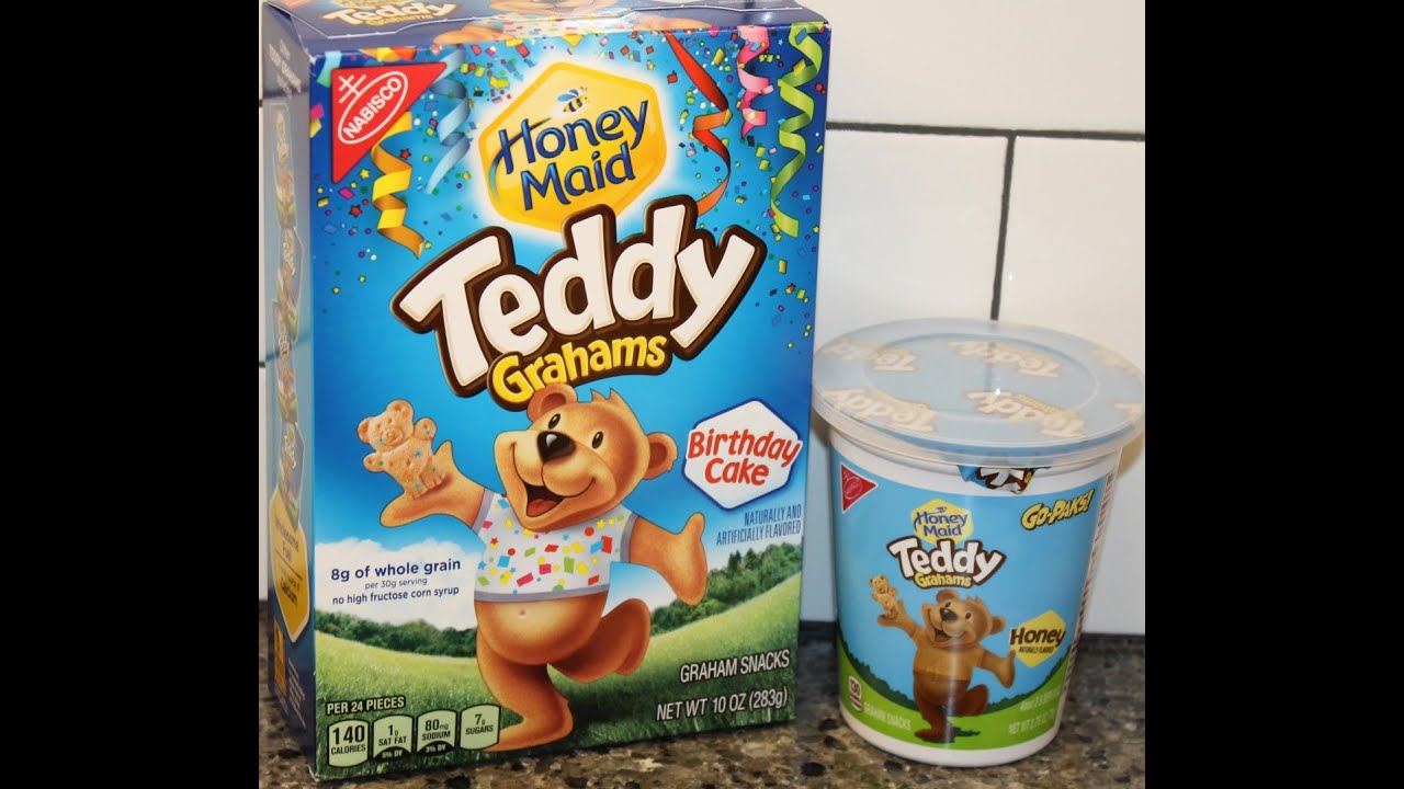 Teddy Grahams Birthday Cake Honey Review Youtube