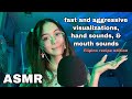 ASMR | Fast Hand Sounds, Mouth Sounds, and Visualizations (Recipes)