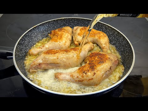 Как вкусно пожарить окорочка на сковороде. Очень простой и быстрый рецепт тушеной курицы в пиве.