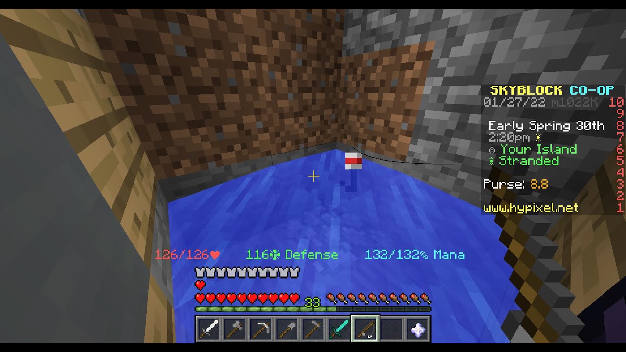 Playing stranded Hypixel Skyblock YouTube