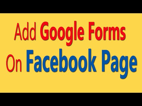 How To Add Google Forms On Facebook Page