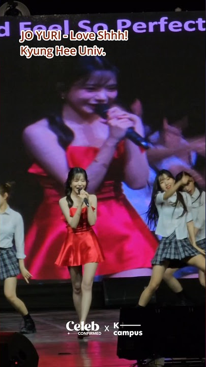 Jo Yuri performing “Love Shhh!” At Kyung Hee University Festival 🌸 #joyuri #kpop #shorts