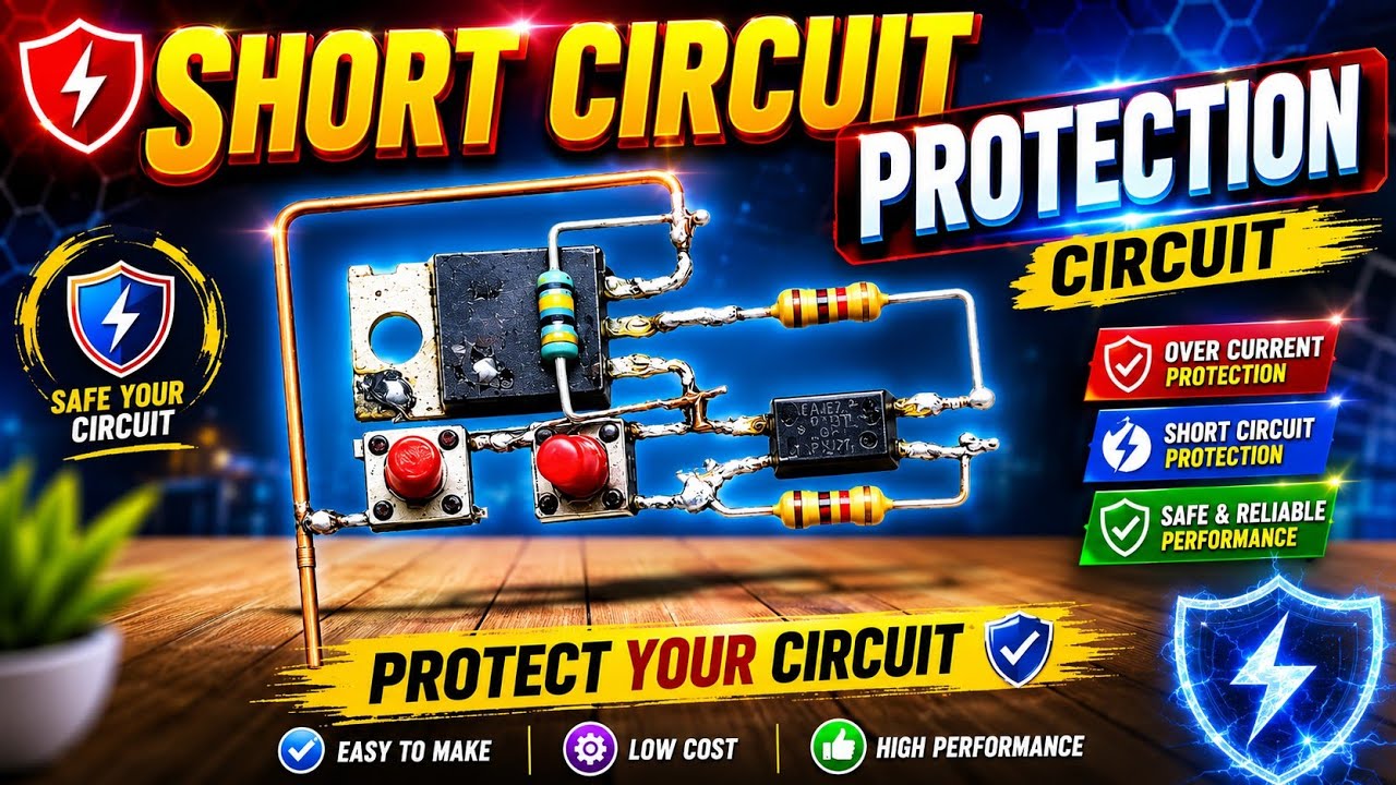 Short Circuit Protection Circuit |Save Your Circuit Instantly |@Shaktitechshakti 
