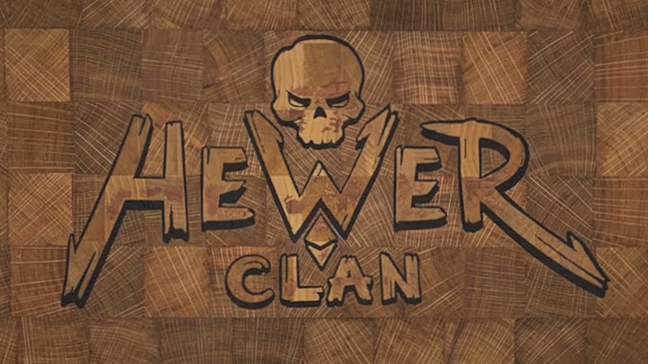 New Торцевая разделочная доска с логотипом HEWER CLAN