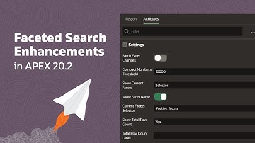 Faceted Search Enhancements in APEX 20.2