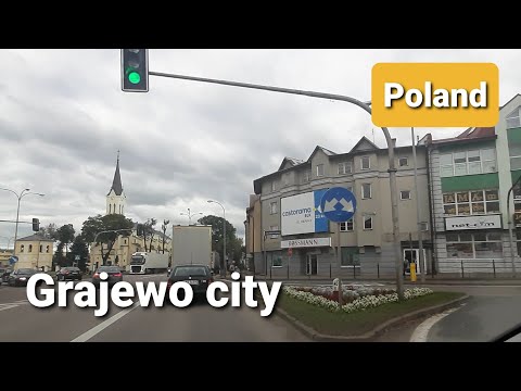 Poland. Grajewo city. Szczuczyn - Grajewo. Road S61. Road Warszawa to Kaunas. Construction of roads.
