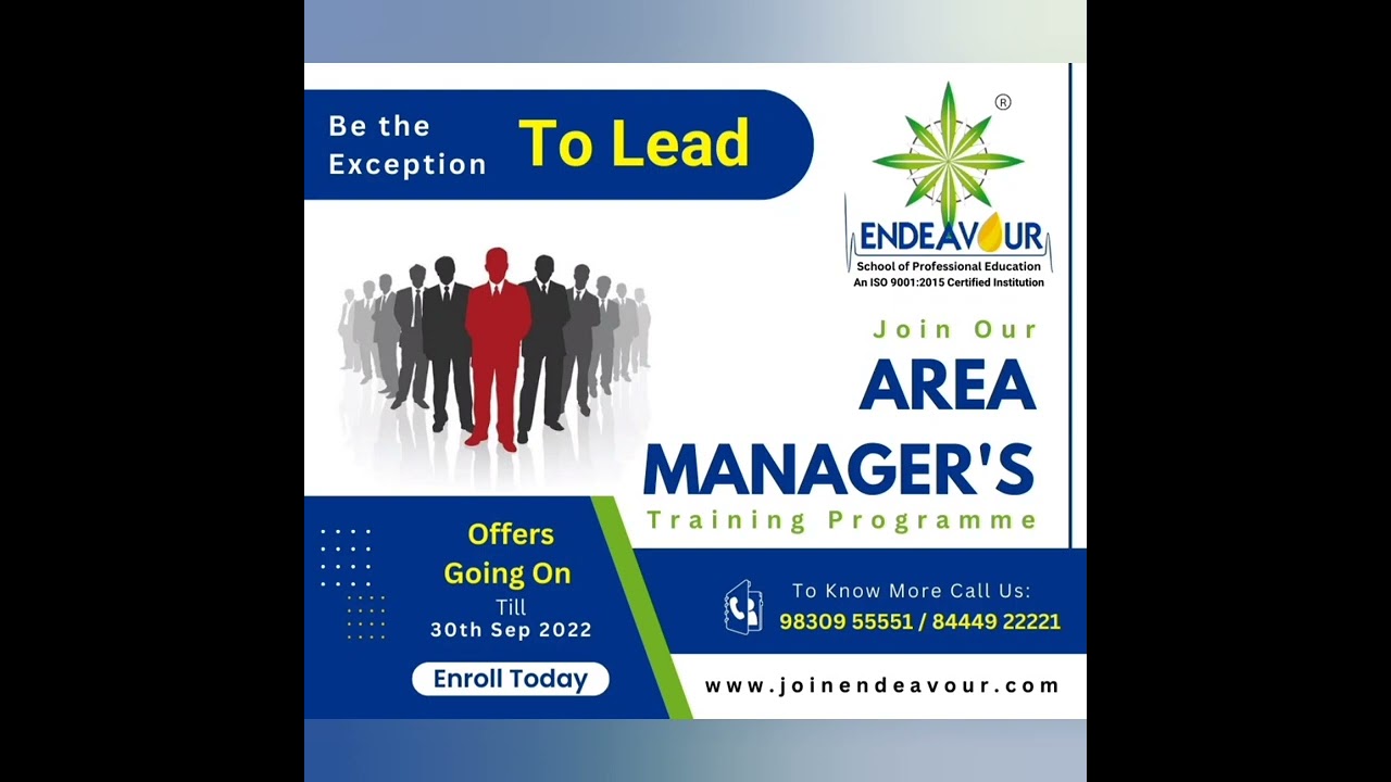 Area Managers Training Programme| AMTP Course for Medical Representative| JoinEndeavour